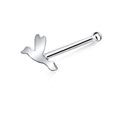 Flying Bird Silver Bone Nose Stud NSKD-136